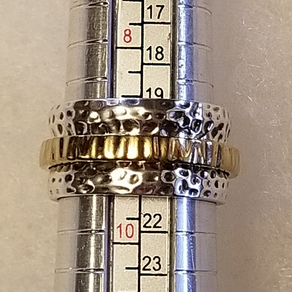 Silpada Sterling Silver & 14k Gold Spinner Ring - Picture 10 of 14